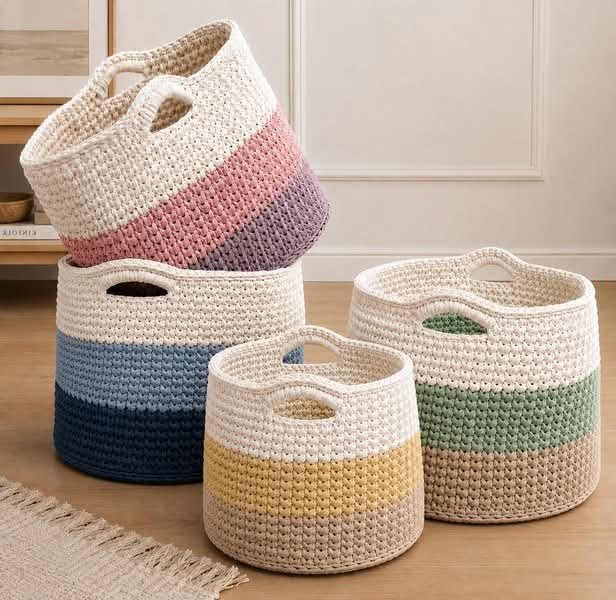 How to Crochet a Simple Storage Basket