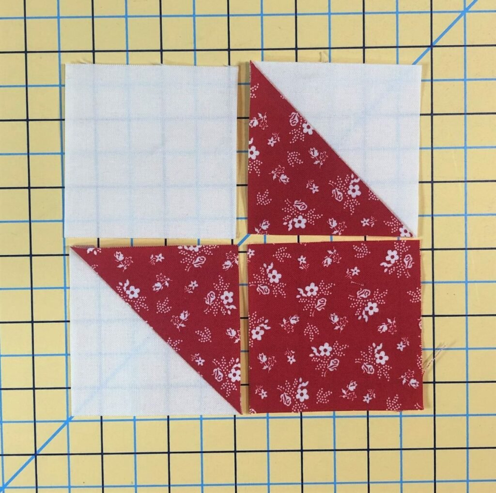 How to Make a Four-Patch Quilt Block Step by Step