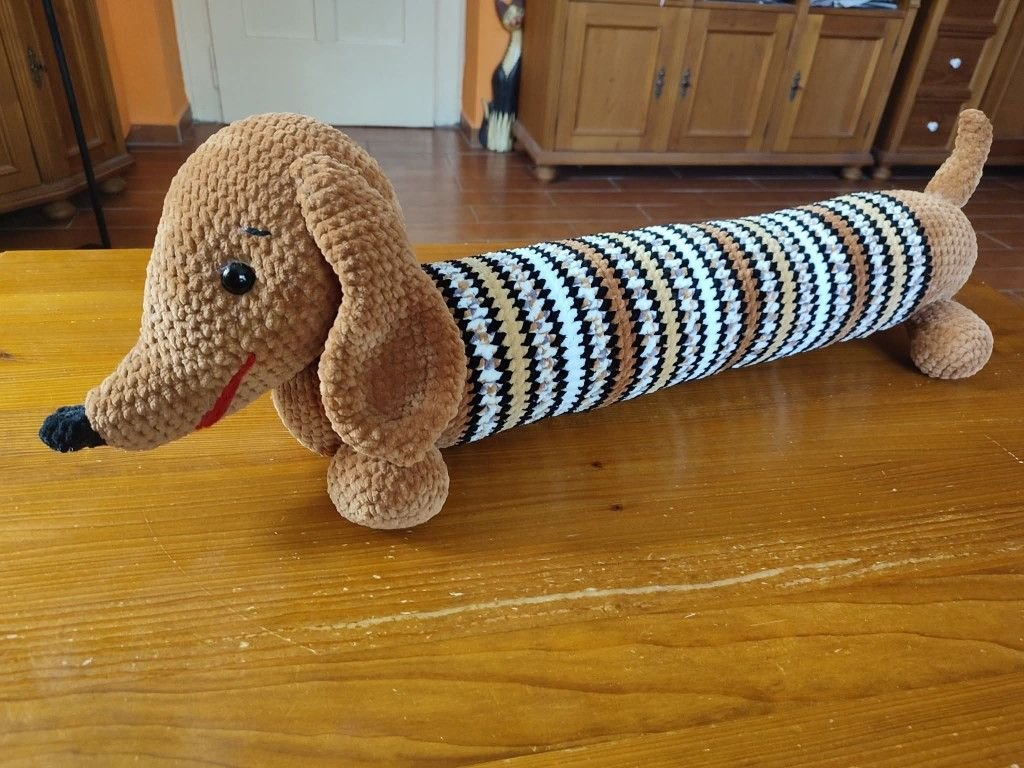 How to Crochet a Door Draft Stopper